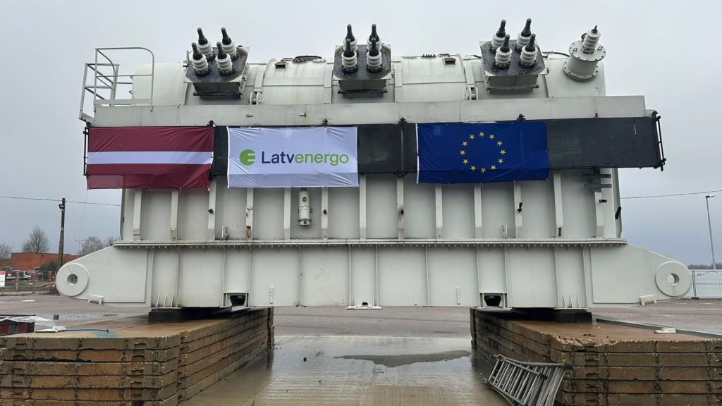 high-voltage transformer donated by Latvia