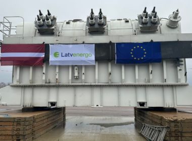 high-voltage transformer donated by Latvia