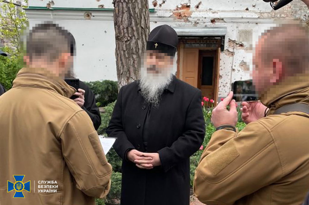 Top priest of Moscow-linked church accused of leaking Ukrainian military checkpoints to Russia