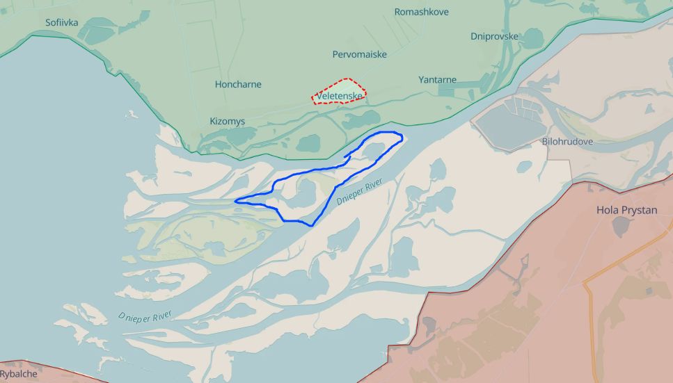 Nestryha island map 