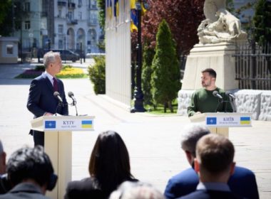 press conference stoltenberg zelenskyy april 2024