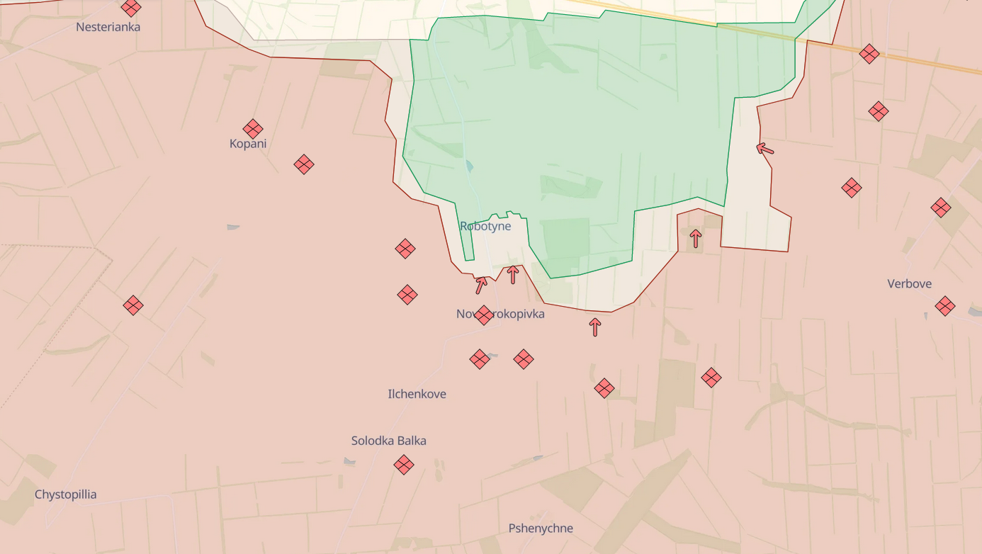 Robotyne, map provided by Deepstate.