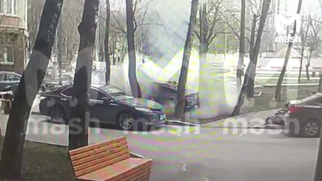 A car of a Ukrainian traitor exploded in Moscow