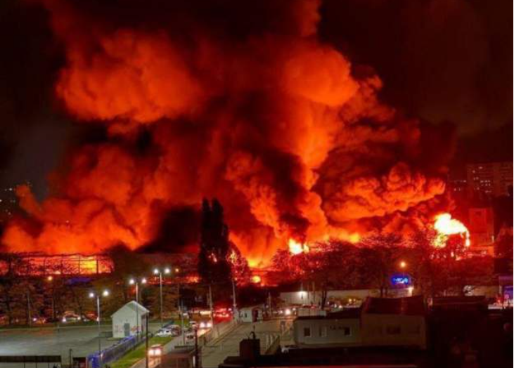 Russian missile strikes Nova Poshta, Ukraine's top courier, in Odesa, injuring 13 amid blazing inferno