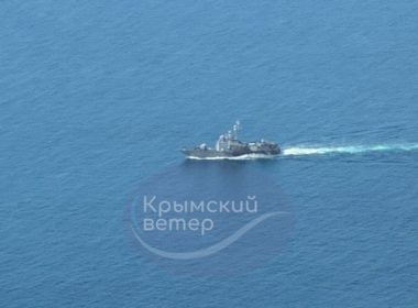 media russia withdraws two black sea fleet's missile corvettes from sevastopol russian tarantul-iii-class corvette leaving occupied 27 may 2024 telegram/krymsky veter