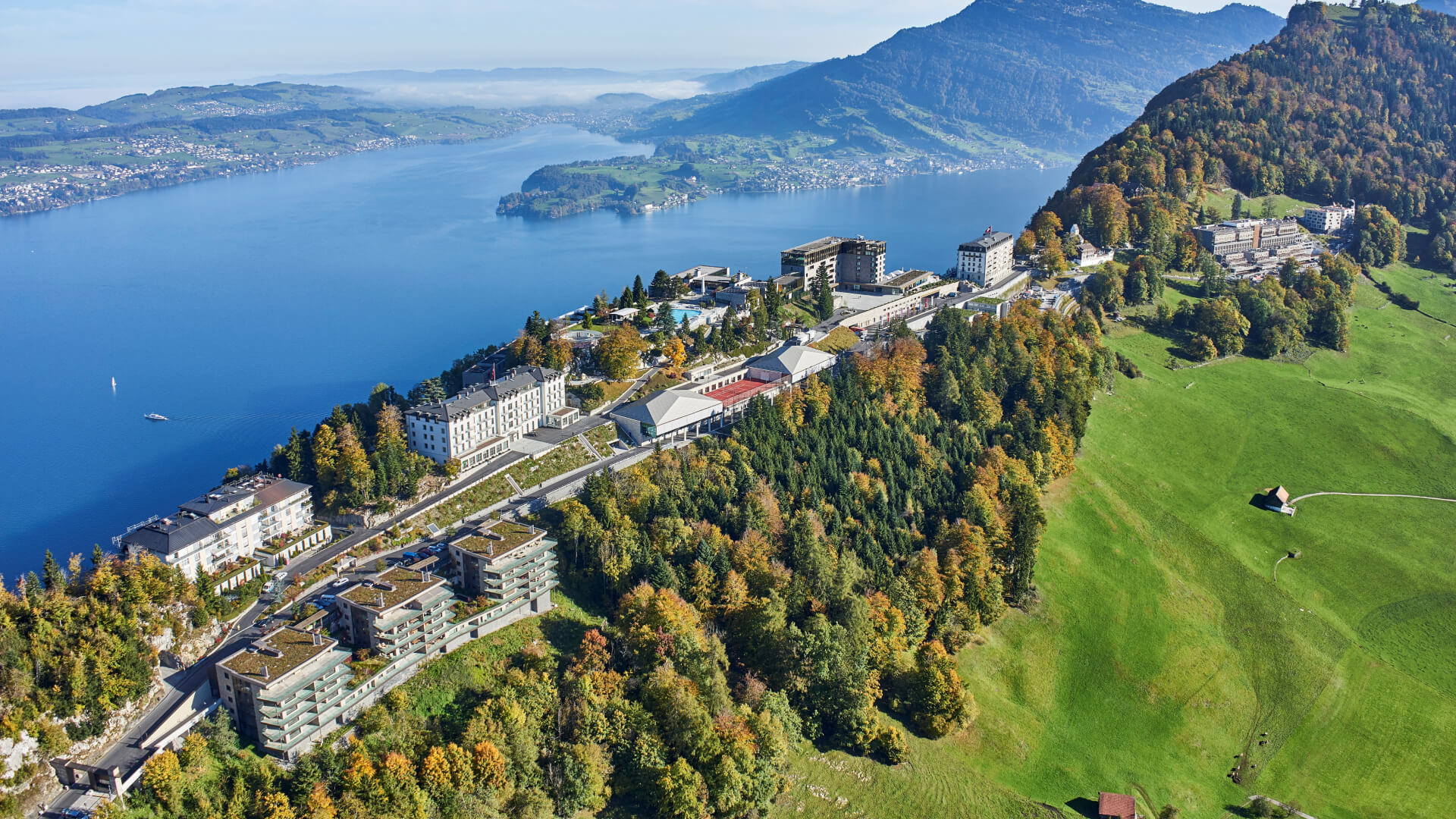 Five-star Bürgenstock hotel above Lake Lucerne in central Switzerland