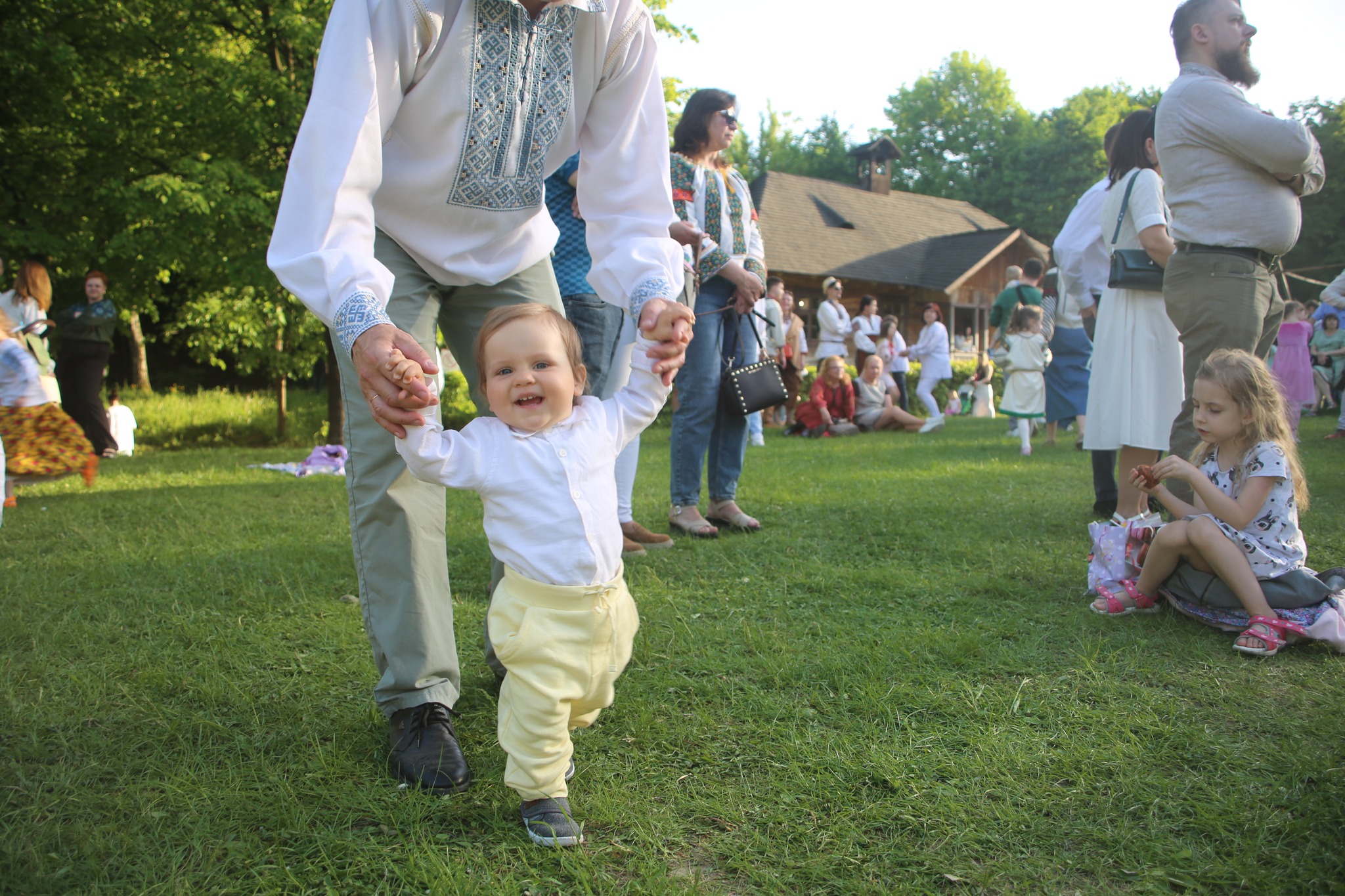 Shevchenko Grove hayivky Easter dancing 2024 child baby