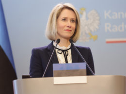 Estonian Prime Minister Kaja Kallas.