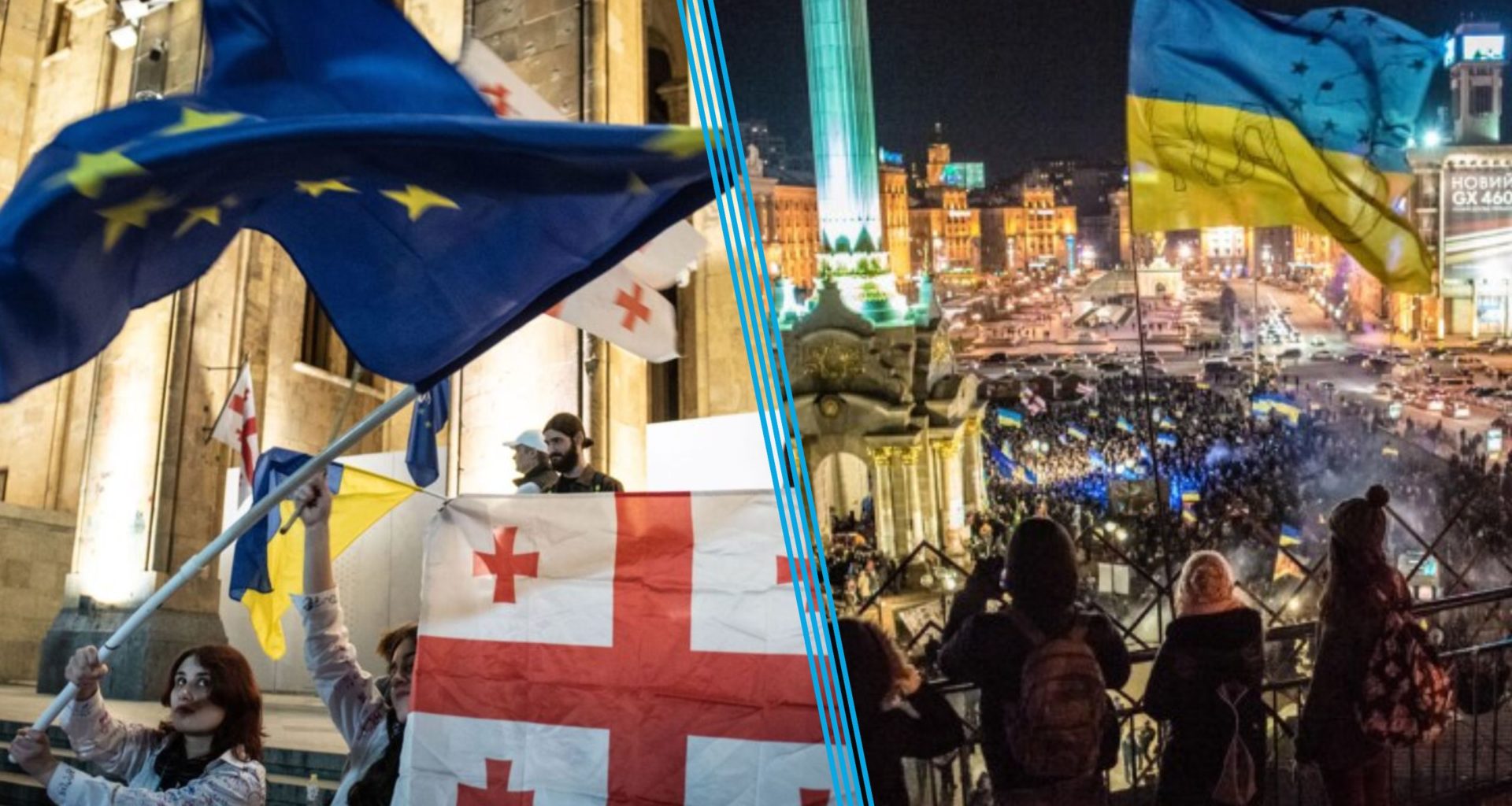 Georgia protests Ukraine euromaidan Russian empire