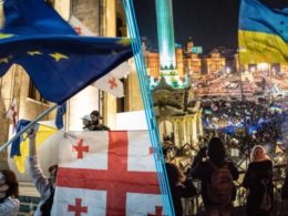 Georgia protests Ukraine euromaidan Russian empire