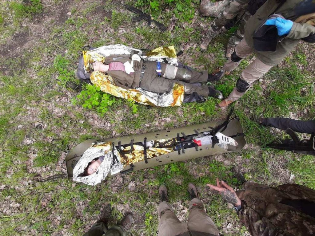 civilian medical evacuation training Ukraine army