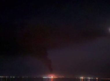 ukraine hits russia's kavkaz port fire oil depot temryuk district krasnodar krai after alleged drone attack early 31 may 2024