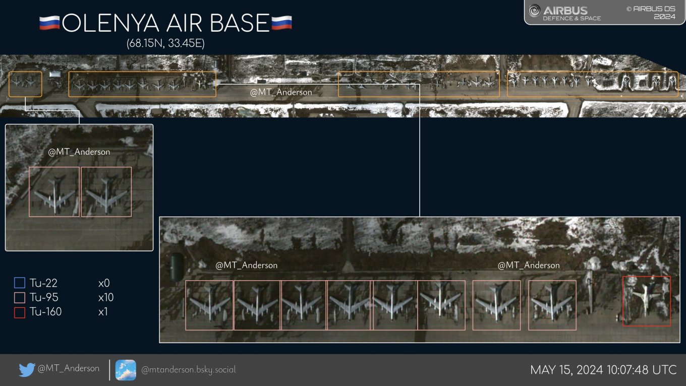 Russian bombers at Olenya airbase