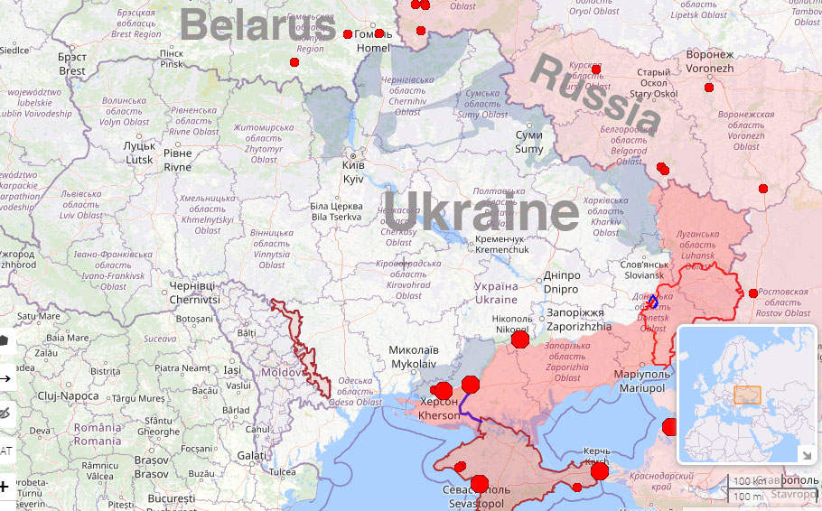 military russia ramps up border provocations chernihiv sumy oblasts northern ukraine situation 21 may 2024 map liveuamap