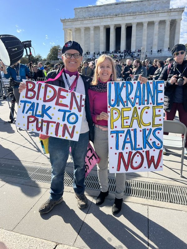 Medea Benjamin peaceful protests Ukraine