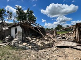 Aftermath of Russian strikes in Donetsk Oblast.