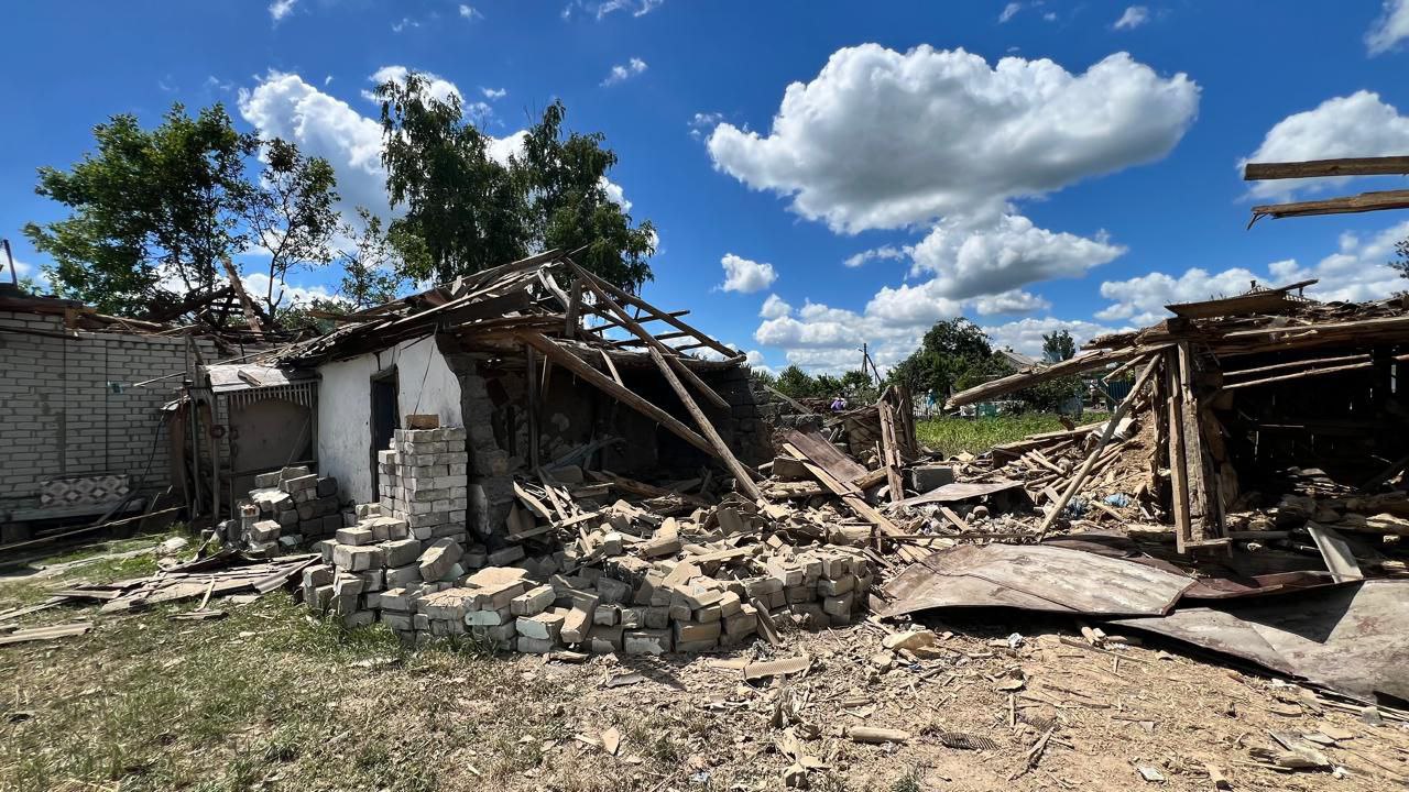 Aftermath of Russian strikes in Donetsk Oblast.