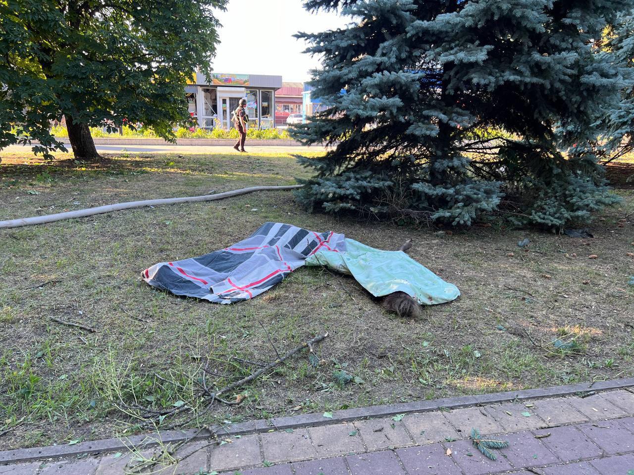 Aftermath of Russian attack on Vilniansk on 29 June.