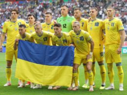 The Ukrainian national football team. Source: Volodymyr Zelenskyy/FB