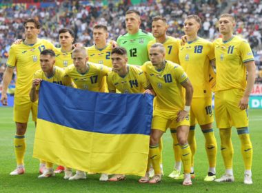 The Ukrainian national football team. Source: Volodymyr Zelenskyy/FB