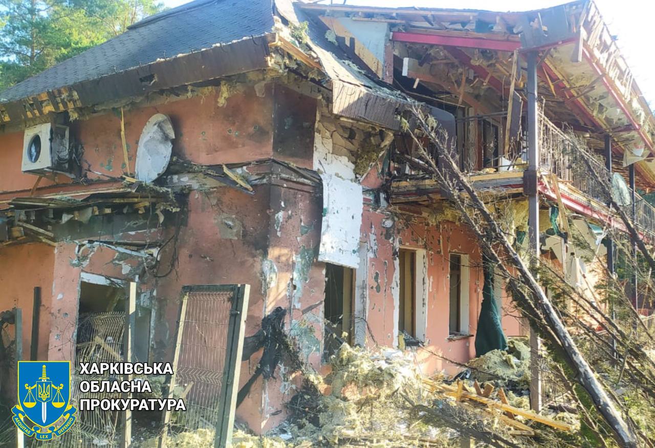 russian missile attack kharkiv resort kills one injures two civilians aftermath russia's s-300 dachne oblast overnight 3 june 2024 telegram/kharkiv prosecutor's office