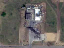 least two russian su-34 bombers damaged ukrainian drone attack morozovsk airfield fullback fighter-bombers were inside fabric-covered shelter russia's appears have been massive 14 april 2024 planet labs war zone