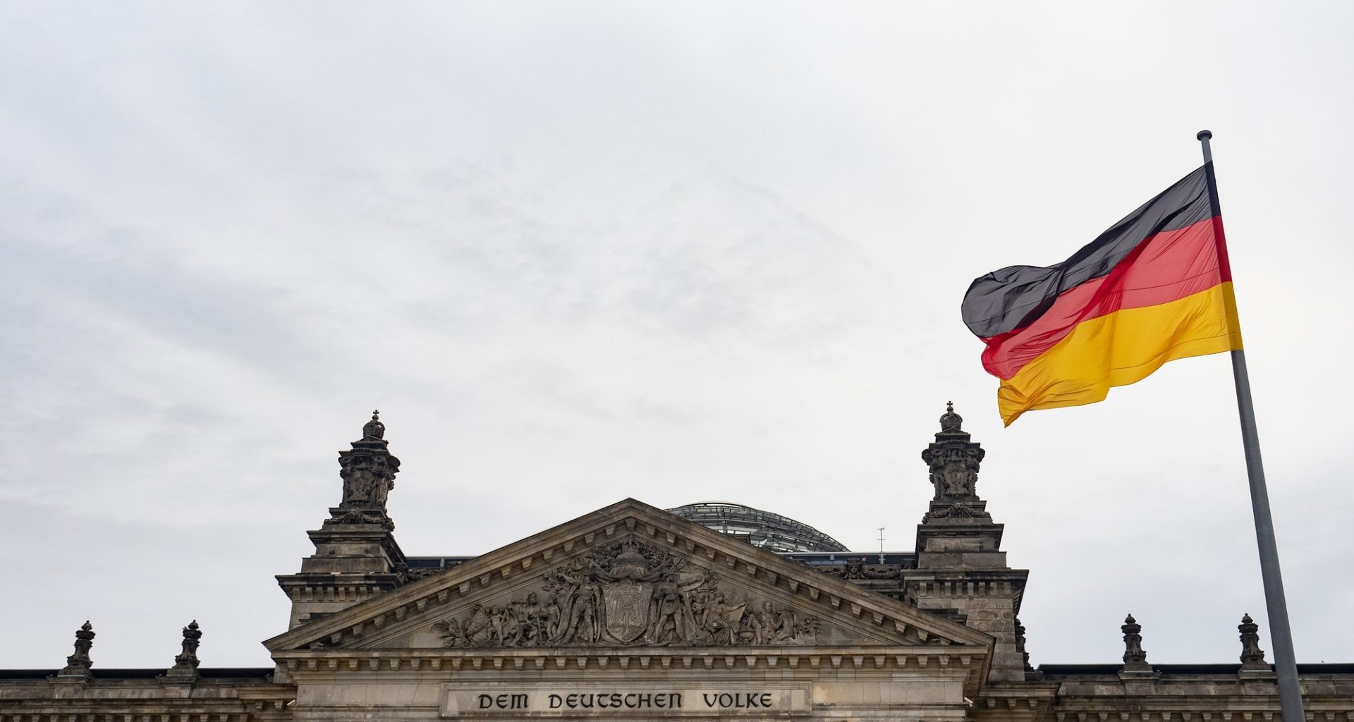 A German flag, illustrative image. Photo via Eastnews.ua.