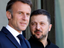 President of France Emmanuel Macron and President of Ukraine Volodymyr Zelenskyy. Photo via Eastnews.ua.