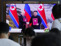 Vladimir Putin and Kim Jong Un, illustrative image. Photo via Eastnews.ua.