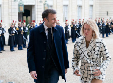 politico macron supports estonia's kallas succeed borrell top eu diplomat estonian pm kaja (r) french president emmanuel (l) paris 26 february 2024 president's office kaja-kallas-and-emmanuel-macron-in-paris-on-february-26-2024