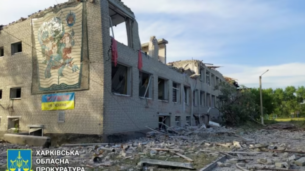 Russian strike ravages Kharkiv Oblast: fatality, injuries, and school demolition