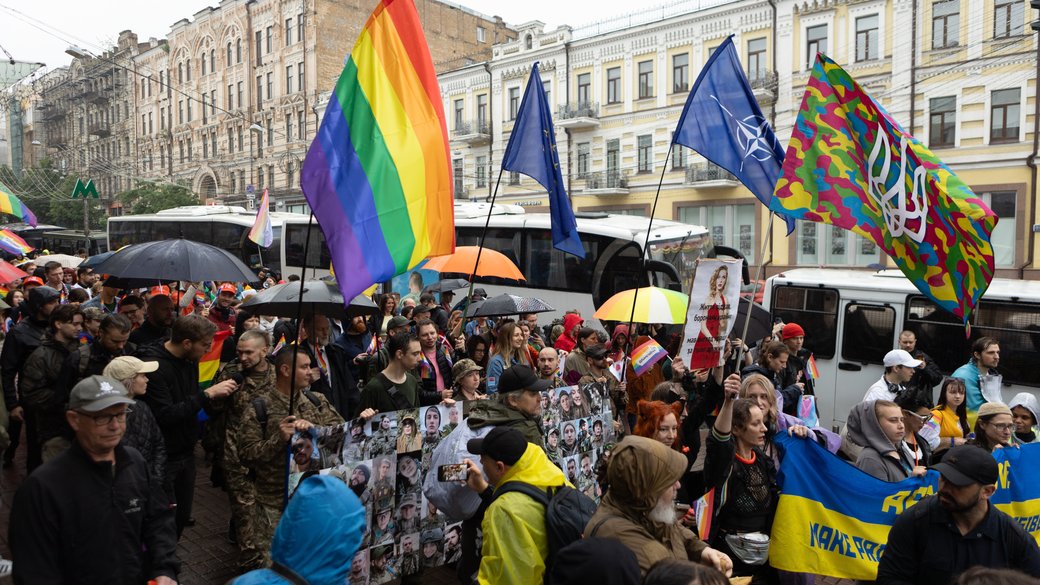The Kyiv Pride March on June 16, 2024. Oleksandr Source: Mahula/Suspilne