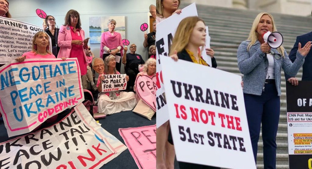 Inside the USA’s anti-Ukraine network, from hard left to far right