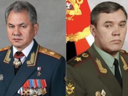 Russia's former Defense Minister Shoigu and Chief of the General Staff Gerasimov