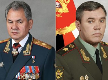 Russia's former Defense Minister Shoigu and Chief of the General Staff Gerasimov