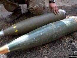 western-made 155-mm shells combat zone kharkiv oblast rfe/rl 155mm