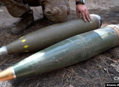 western-made 155-mm shells combat zone kharkiv oblast rfe/rl 155mm