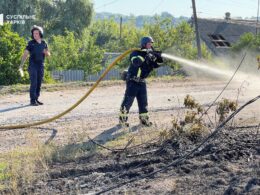 Ukrainian first responders.