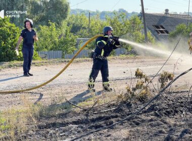 Ukrainian first responders.