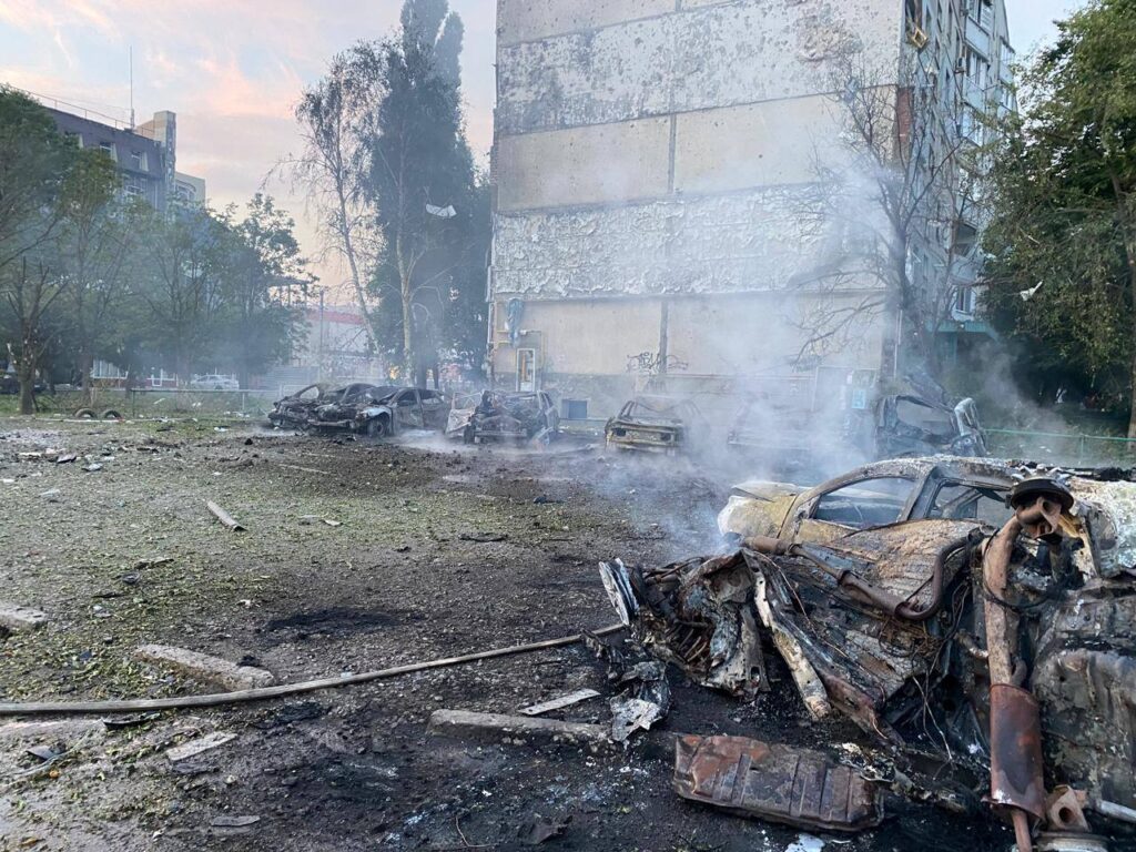 Nine injured and extensive damage after Russian morning attack on Kharkiv Oblast