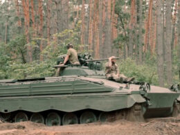 Marder 1, a tracked German infantry fighting vehicle in June 2024 in Ukraine. Credit: The 225th Separate Assault Battalion