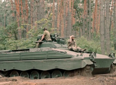 Marder 1, a tracked German infantry fighting vehicle in June 2024 in Ukraine. Credit: The 225th Separate Assault Battalion