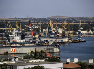 Kavkaz port. Photo via Eastnews.ua.