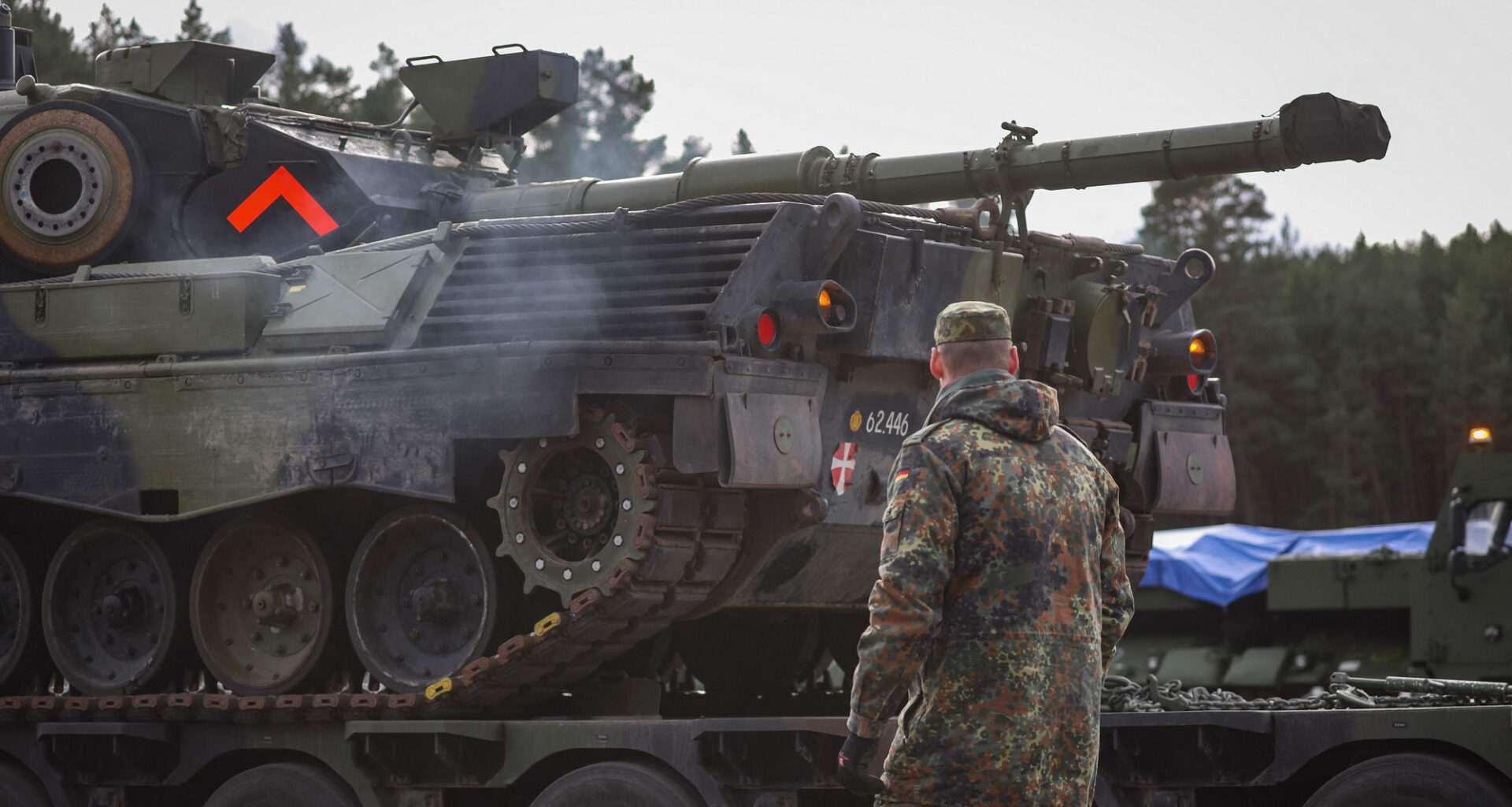 A German Leopard 1 A5 combat tank, illustrative image. Photo via Eastnews.ua.