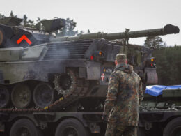 A German Leopard 1 A5 combat tank, illustrative image. Photo via Eastnews.ua.