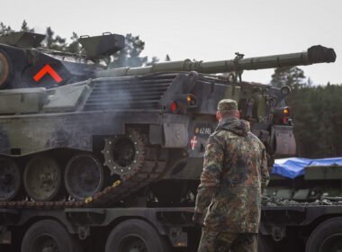 A German Leopard 1 A5 combat tank, illustrative image. Photo via Eastnews.ua.