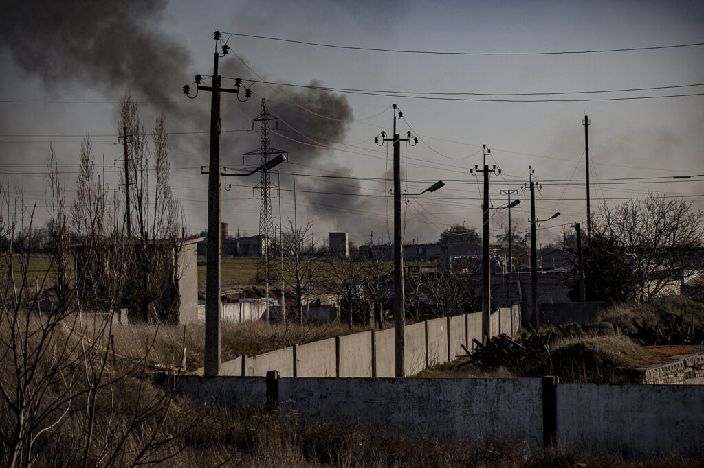 Russian forces attacked residential neighborhoods of Kherson, injuring a pregnant woman