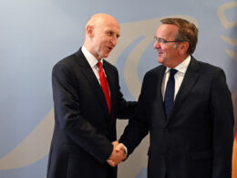 British Defense Minister John Healey and his German counterpart Boris Pistorius. Photo via Eastnews.ua.