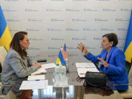 Penny Pritzker, the US Special Representative for Ukraine's Economic Recovery (right) and Yulia Svyrydenko, First Deputy Prime Minister of Ukraine (left).