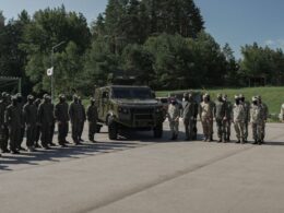 belarusian special forces showcase captured ukrainian armored vehicle kozak-5 use vityaz unit ministry internal affairs belarus july 2024 ministry's telegram channel